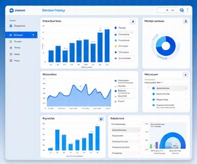 Financial dashboard application interface