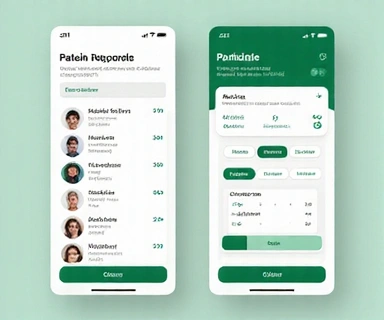 Healthcare mobile application interface